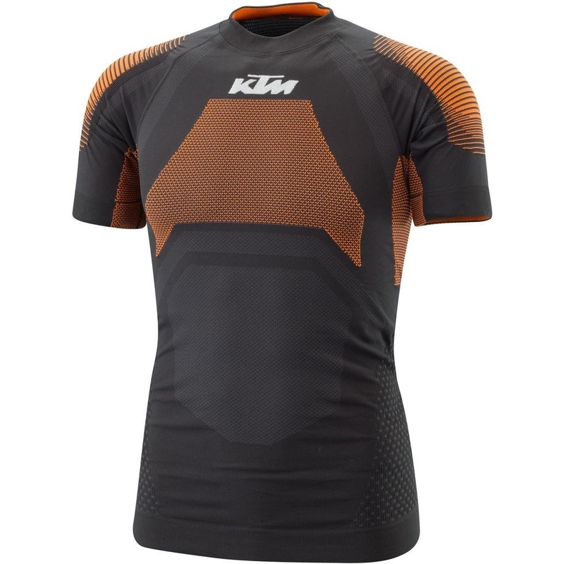 Termalna majica s kratkimi rokavi KTM Performance črno-oranžna razprodaja
