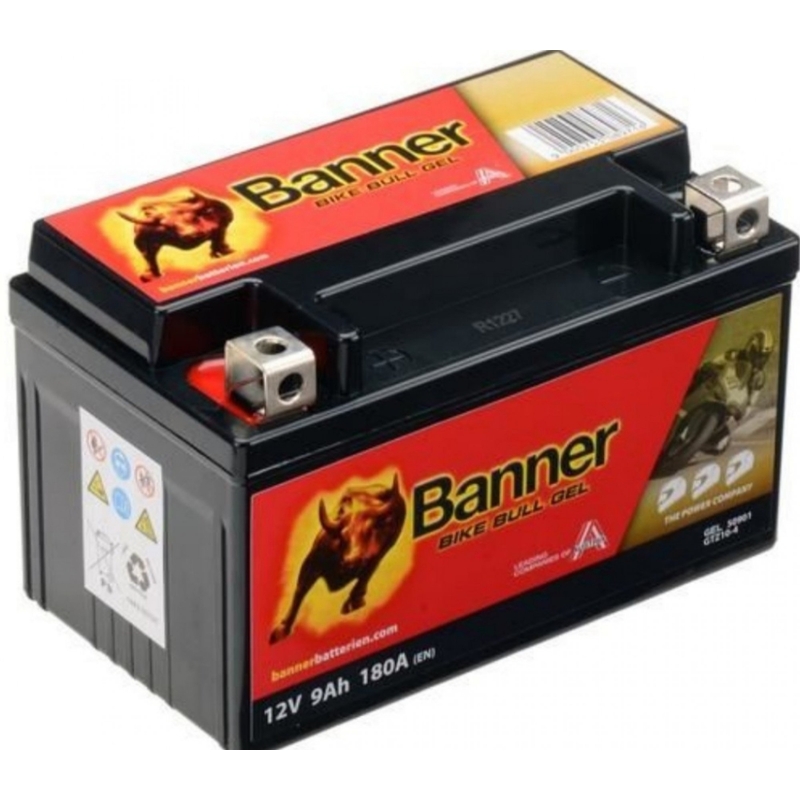 Gel baterija Banner Bike Bull Gel 12V, YTZ10S, YTZ10S-BS, 9AH, 180A