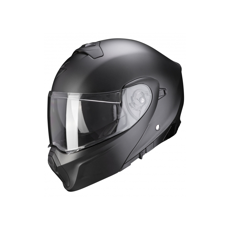 Obračalna čelada Scorpion EXO-930 Solid pearl black mat