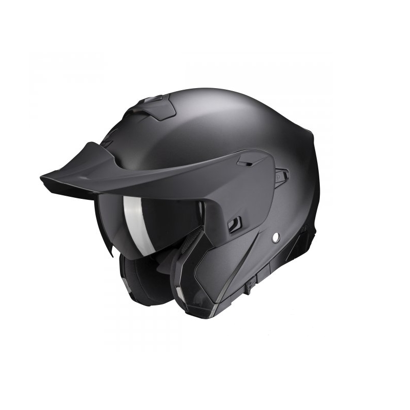 Obračalna čelada Scorpion EXO-930 Solid pearl black mat