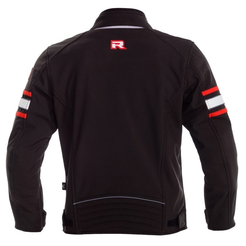 Otroška motoristična jakna RICHA Toulon 2 Softshell Black-Red razprodaja