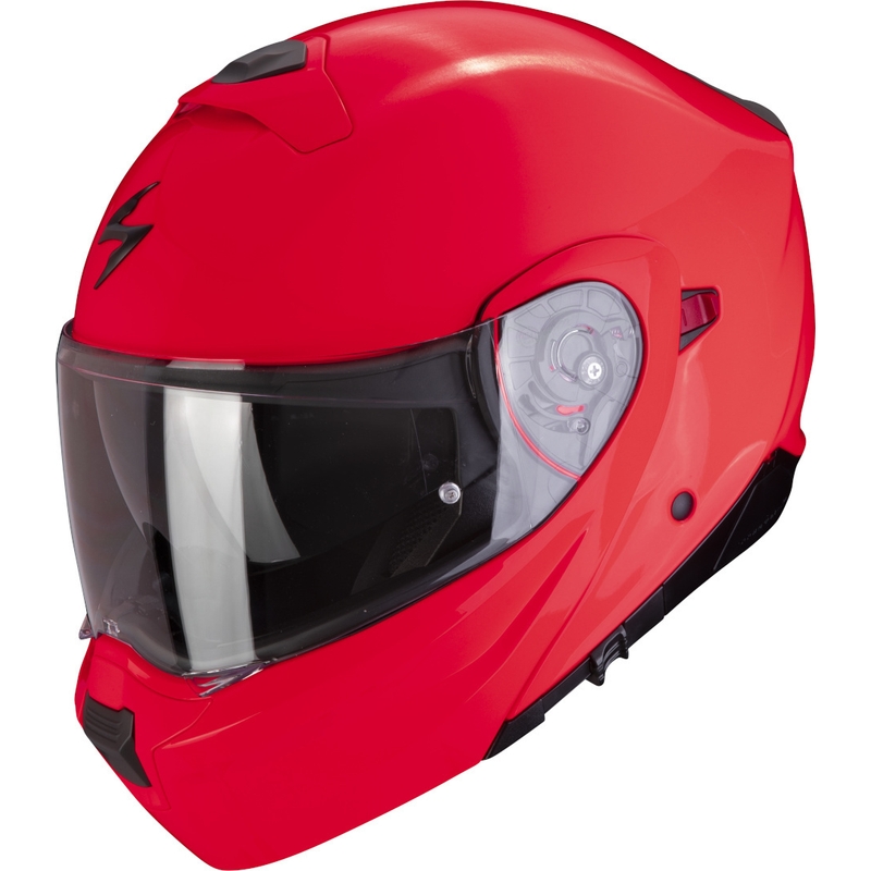 Motoristična čelada na preklop Scorpion EXO-930 EVO Solid fluo red