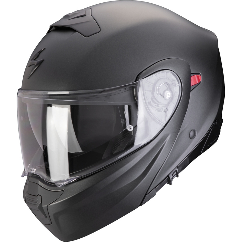 Scorpion EXO-930 EVO Solid preklopna motoristična čelada črne mat barve