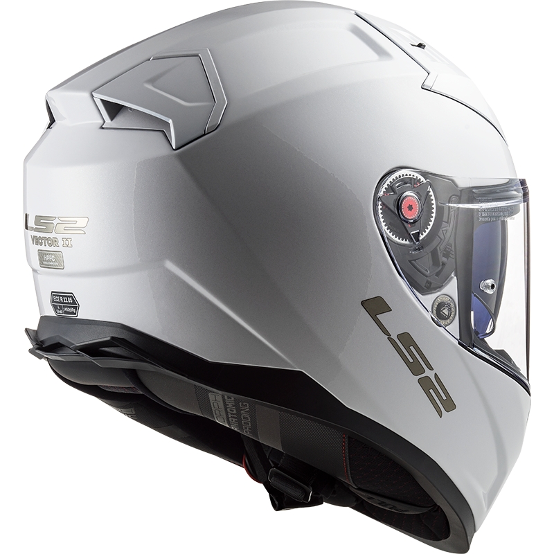LS2 FF811 Vector II Solid White Integral Motoristična čelada