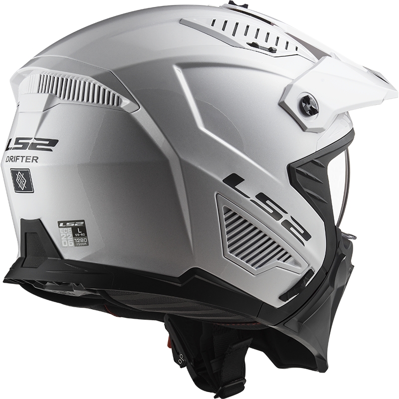 Motoristična čelada LS2 OF606 Drifter Solid white