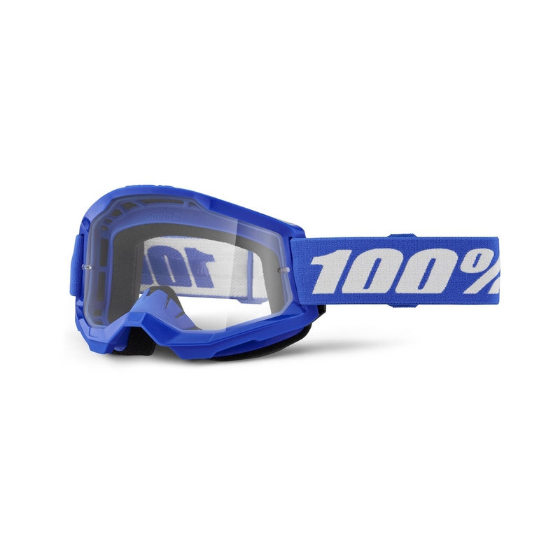 Motokros očala 100% STRATA 2 New Blue (prozorno pleksi steklo)