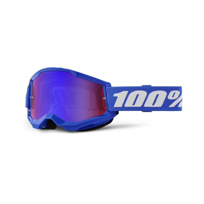 Motokros očala 100% STRATA 2 New blue (rdeče-moder pleksi steklo)