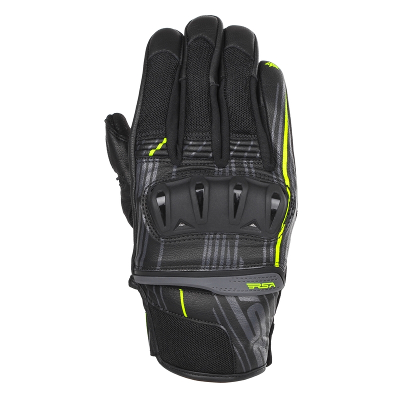 Motoristične rokavice RSA Sprint black-fluo yellow