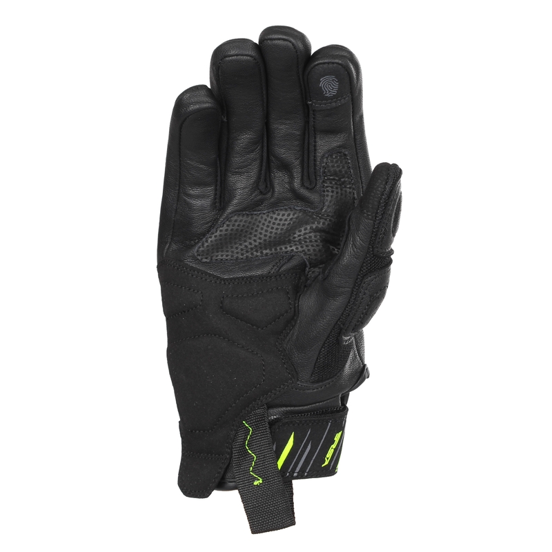 Motoristične rokavice RSA Sprint black-fluo yellow