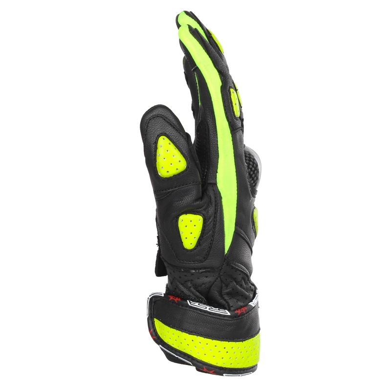 Ženske motoristične rokavice RSA RX2 black-fluo yellow
