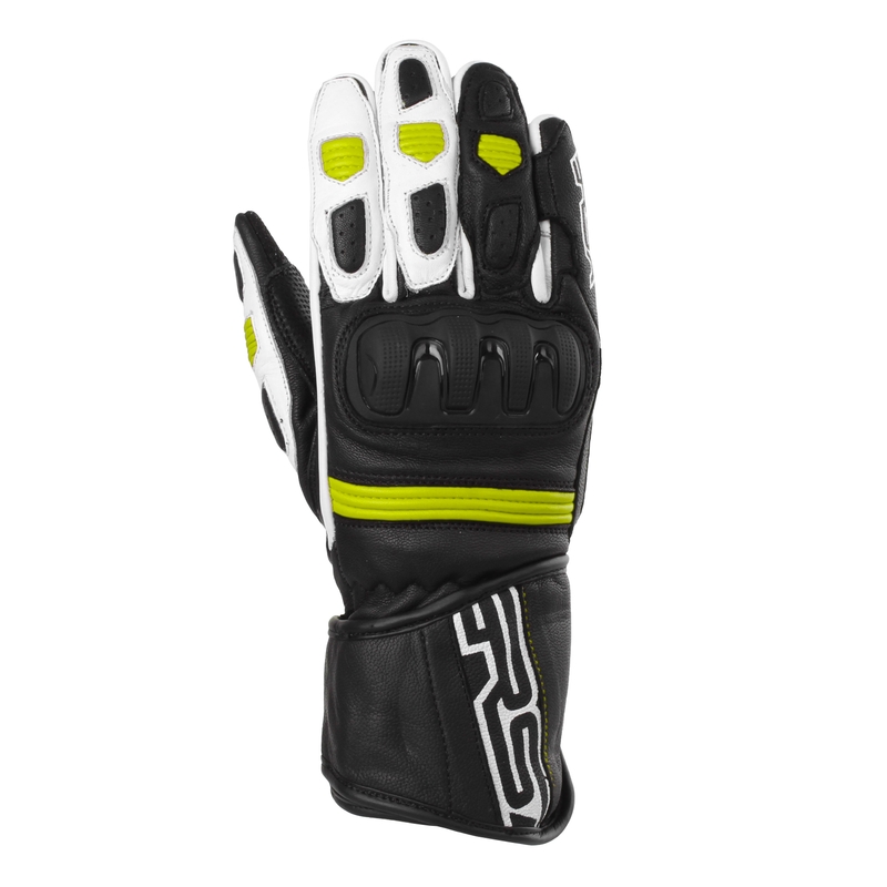 Motoristične rokavice RSA Gappa 2 black-white-fluo yellow