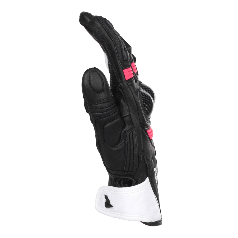 Ženske motoristične rokavice Street Racer STR black, white and pink