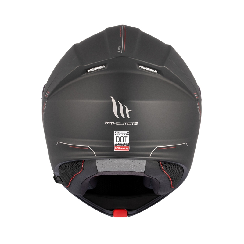 MT Genesis SV Solid A1 black mat flip-up motoristična čelada