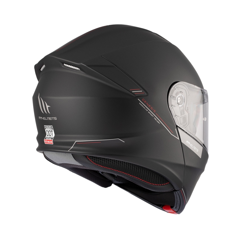 MT Genesis SV Solid A1 black mat flip-up motoristična čelada