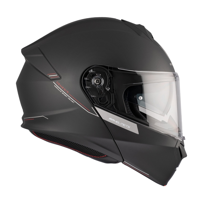 MT Genesis SV Solid A1 black mat flip-up motoristična čelada