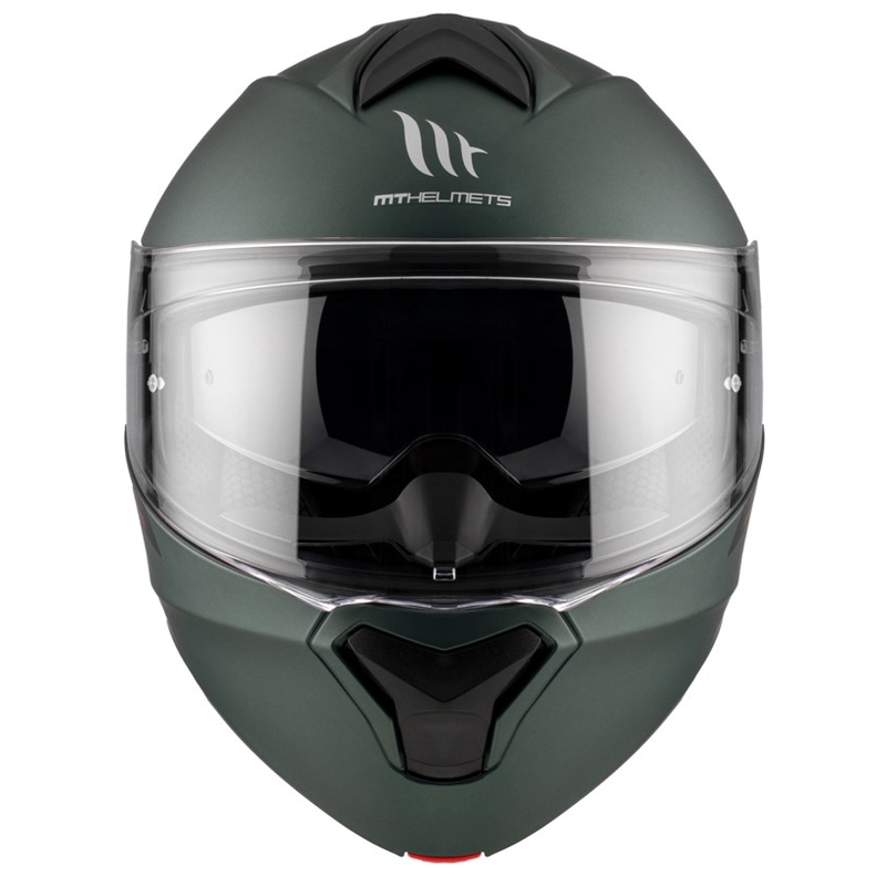 Motoristična čelada na preklop MT Genesis SV Solid A6 zelena mat