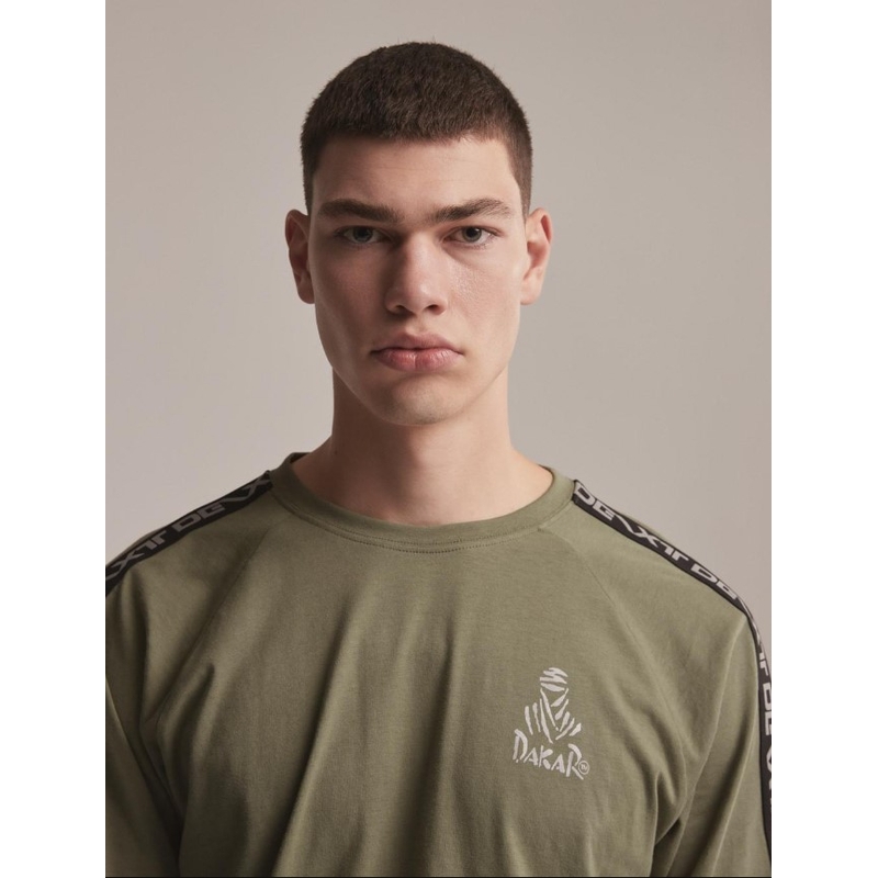Majica z dolgimi rokavi DAKAR DKR LG STRAP kaki