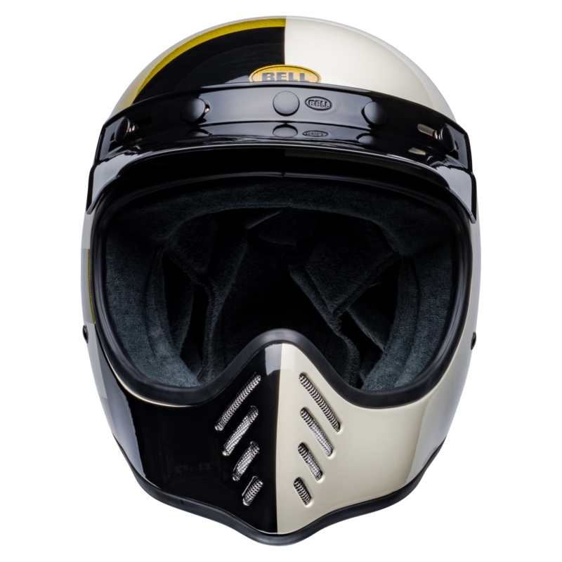 Motoristična čelada Bell Moto-3 Atwyld Orbit belo-črna