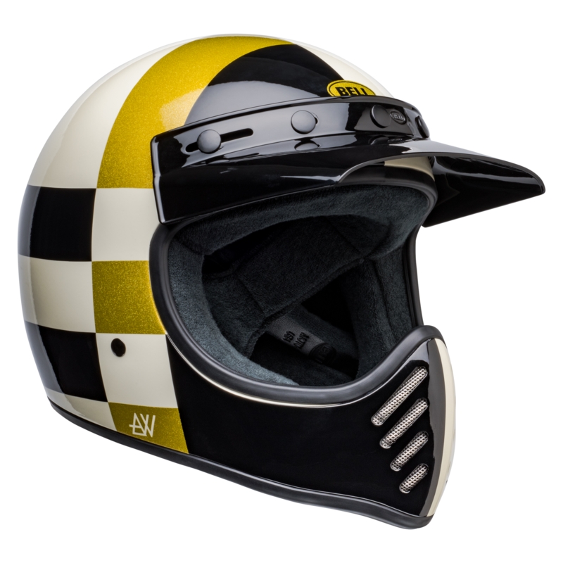 Motoristična čelada Bell Moto-3 Atwyld Orbit belo-črna