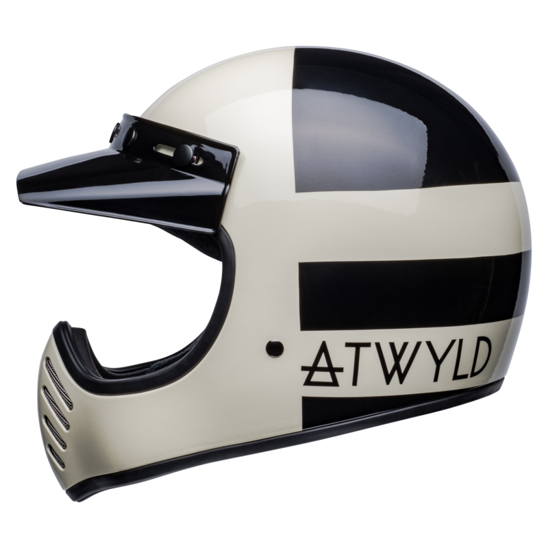 Motoristična čelada Bell Moto-3 Atwyld Orbit belo-črna