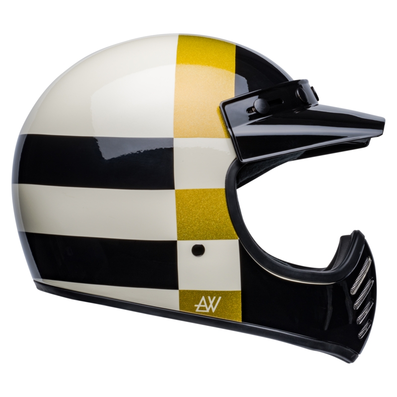 Motoristična čelada Bell Moto-3 Atwyld Orbit belo-črna