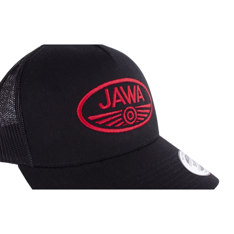 JAWA črna mrežasta kapa