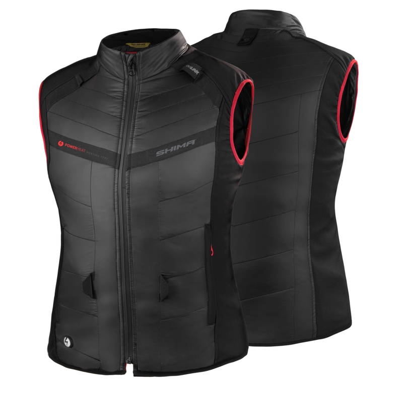 Ženski jopič Shima Powerheat Vest black-red