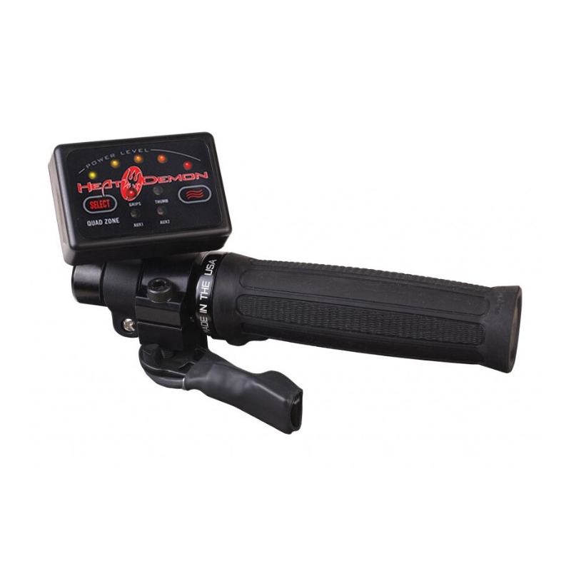 Ogrevani ročaji SYMTEC ATV Clamp On Quad Zone črni