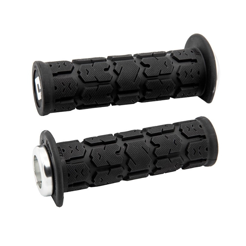 Ročaji ODI ROGUE ATV LOCK-ON V2.1 125mm črno-srebrni