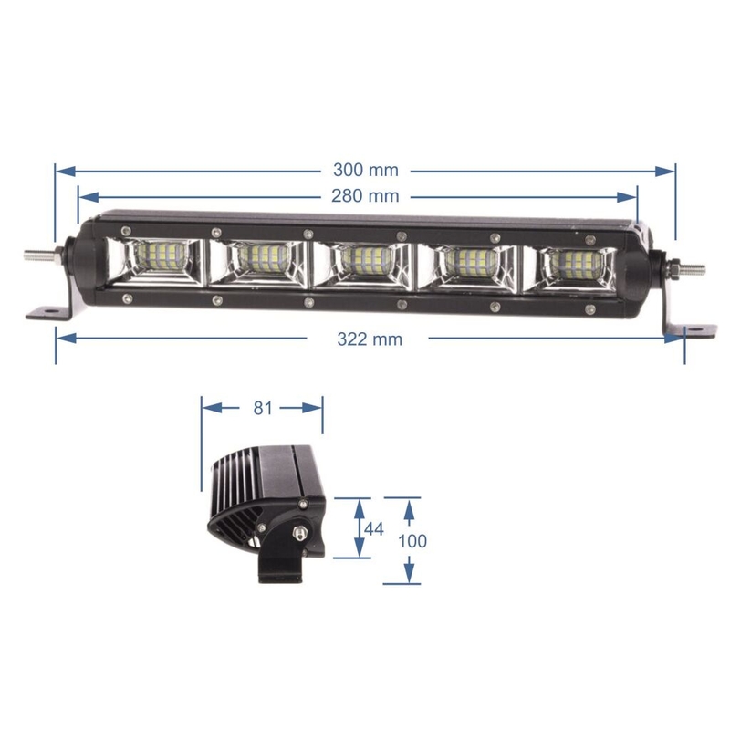LED svetlobna rampa SHARK LED LIGHT BAR , ETI LED, 11",50W