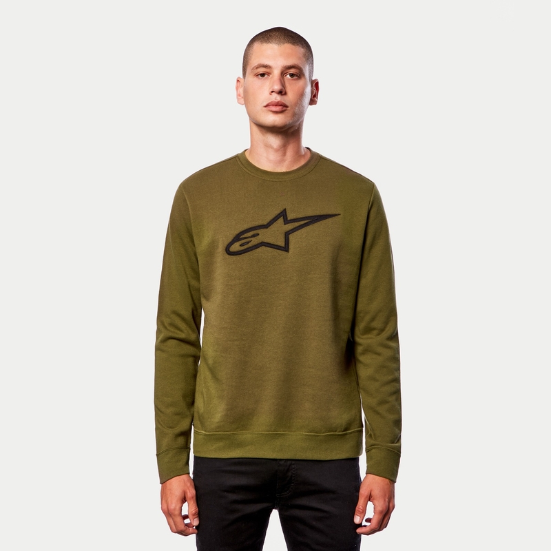 Alpinestars Ageless Crew Fleece Green and Black