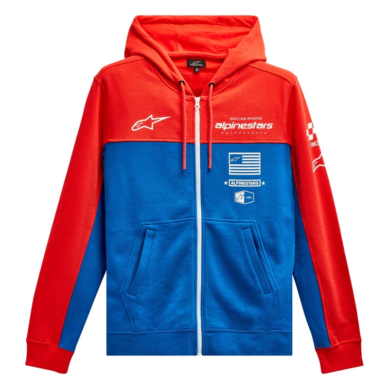 Alpinestars H Block Hoodie fluo rdeče-svetlo modra