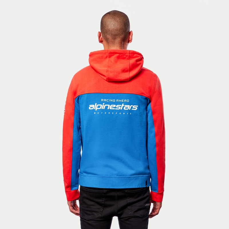 Alpinestars H Block Hoodie fluo rdeče-svetlo modra