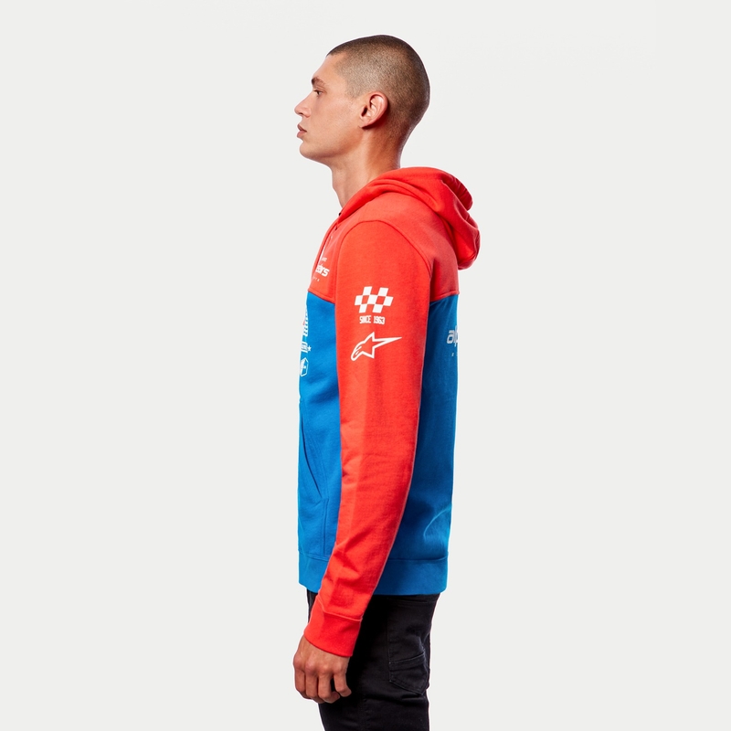 Alpinestars H Block Hoodie fluo rdeče-svetlo modra