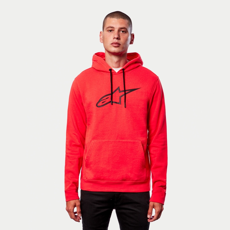 Alpinestars Ageless 2 Hoodie fluo rdeča in črna