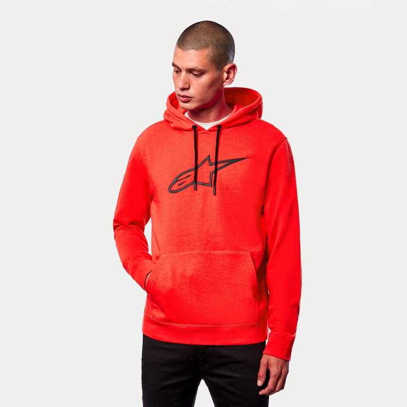 Alpinestars Ageless 2 Hoodie fluo rdeča in črna