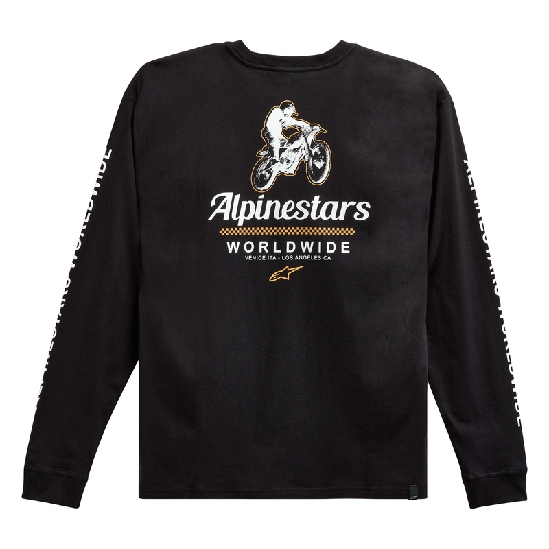 Majica Alpinestars Authenticated Tee črno-bela