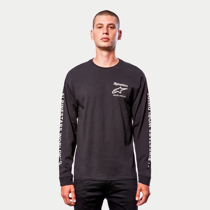 Majica Alpinestars Authenticated Tee črno-bela