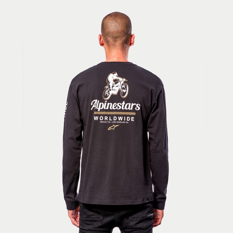 Majica Alpinestars Authenticated Tee črno-bela