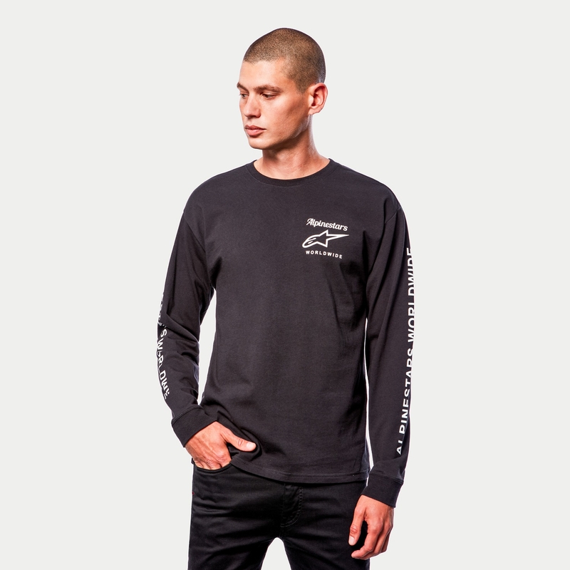Majica Alpinestars Authenticated Tee črno-bela