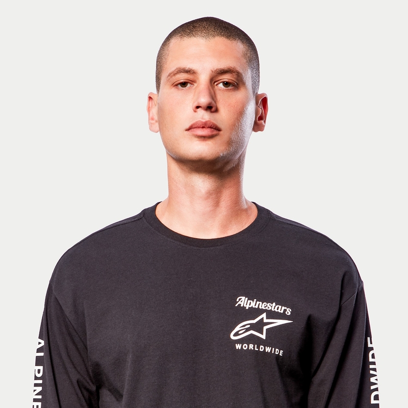 Majica Alpinestars Authenticated Tee črno-bela