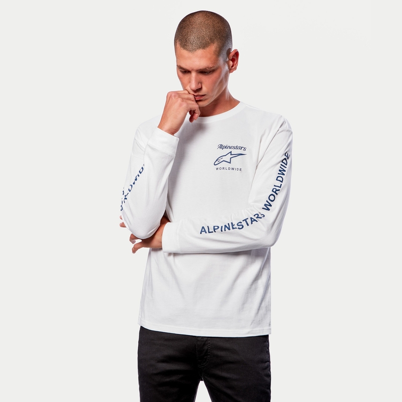 Majica Alpinestars Authenticated Tee bela in črna