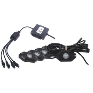 SHARK LED LUČI, RGB, VEČBARVNO, BLUETOOTH NADZOR, 4 KOSI SET