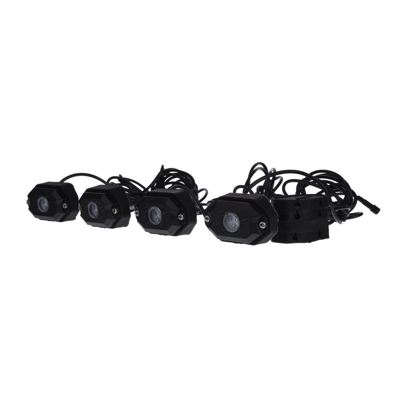 SHARK LED LUČI, RGB, VEČBARVNO, BLUETOOTH NADZOR, 4 KOSI SET