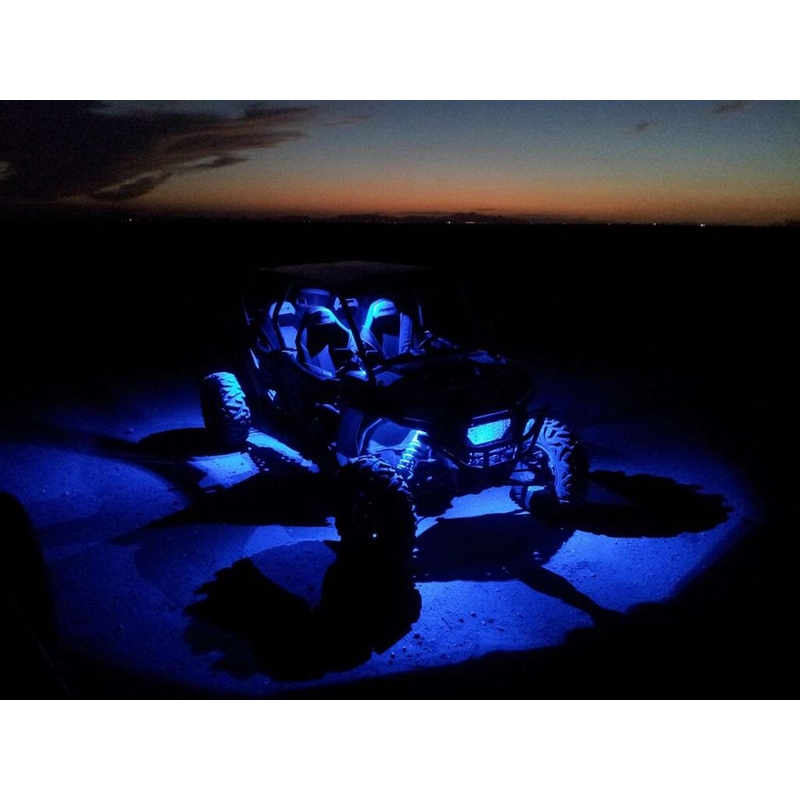 SHARK LED LUČI, RGB, VEČBARVNO, BLUETOOTH NADZOR, 4 KOSI SET
