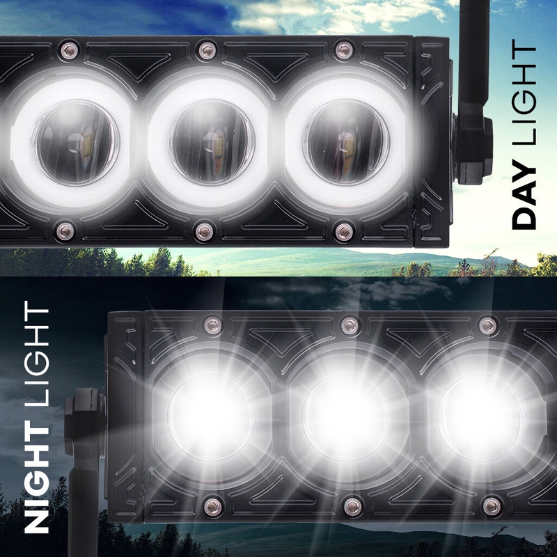 LED svetlobna rampa SHARK LED LIGHT BAR 17" s halo obročem, CREE LED, 80W