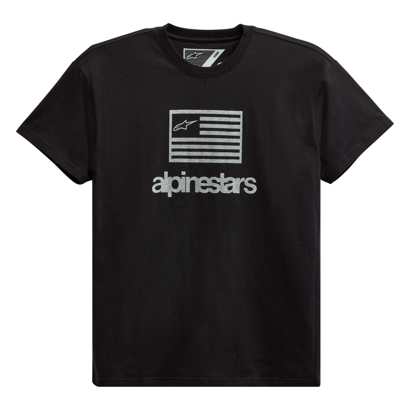 Majica Alpinestars Flag Tee črno-bela