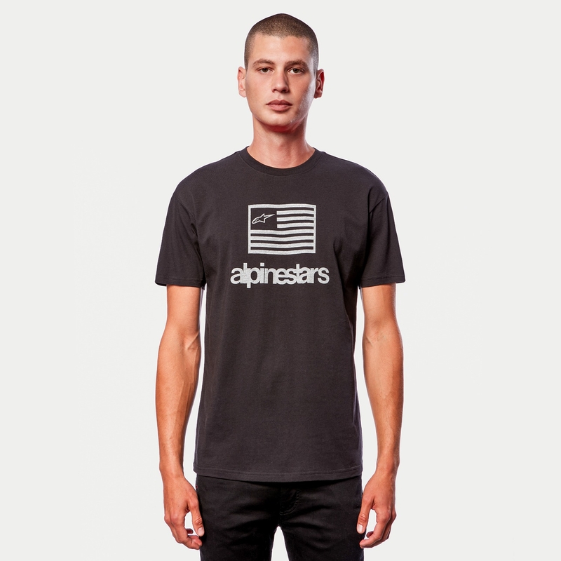 Majica Alpinestars Flag Tee črno-bela