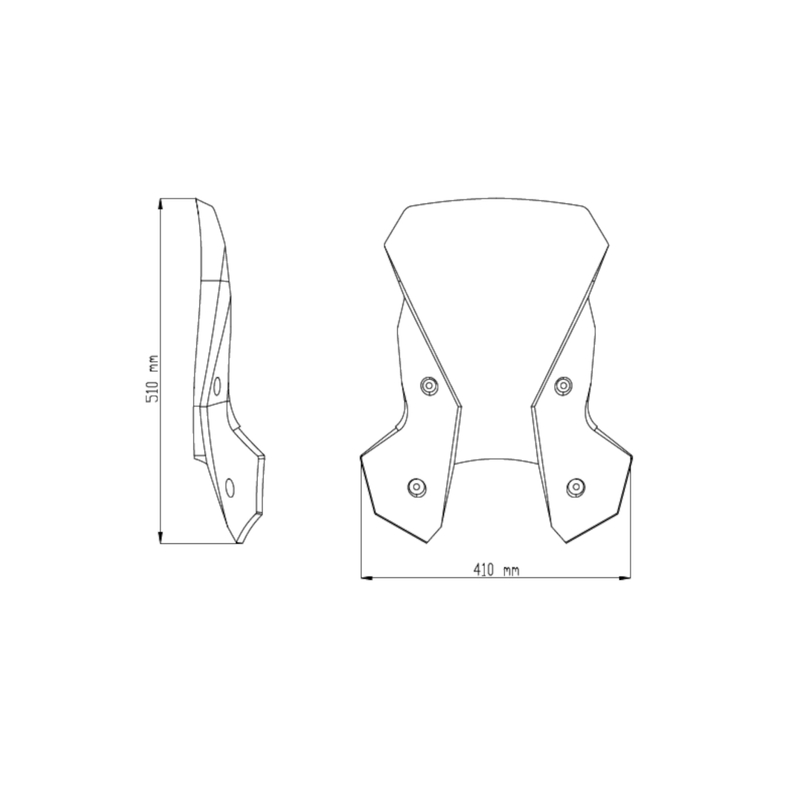 Plexi štít PUIG TOURING tmavá kouřová