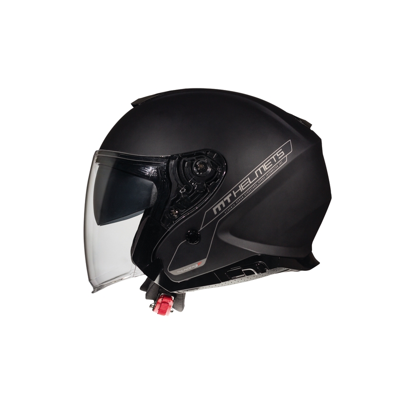 MT Thunder SV Jet Black Odprta motoristična čelada